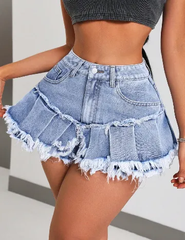 Fusta pantalon SHEIN, albastru