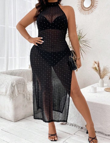 Rochie lunga SHEIN CURVE, negru