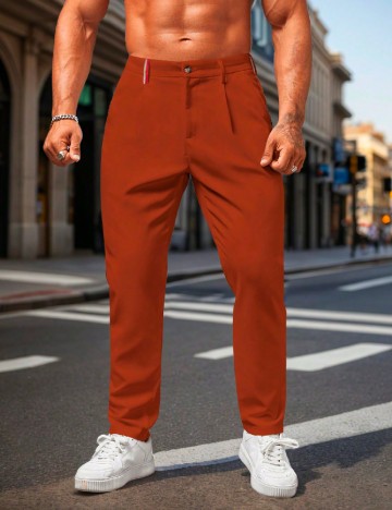 Pantaloni SHEIN, portocaliu