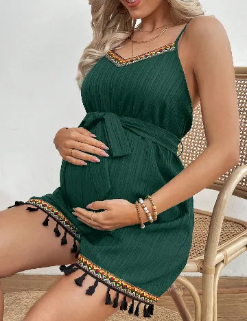 Salopeta SHEIN Maternity, verde