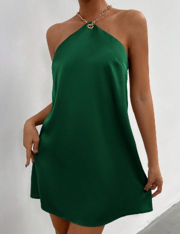 Rochie scurta SHEIN, verde