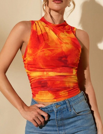 Top SHEIN, portocaliu