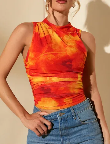 Top SHEIN, portocaliu