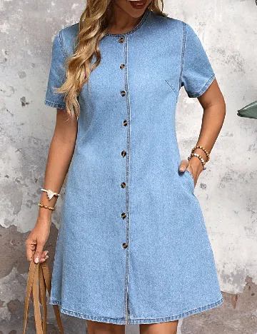 Rochie scurta SHEIN, albastru