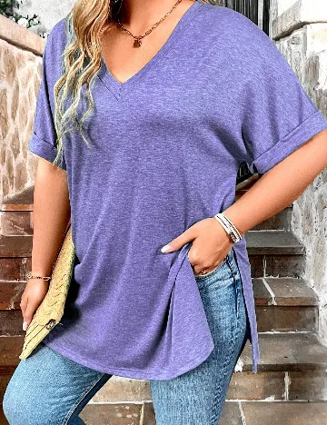 Tricou SHEIN CURVE, mov
