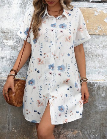 Rochie scurta Emery Rose, alb