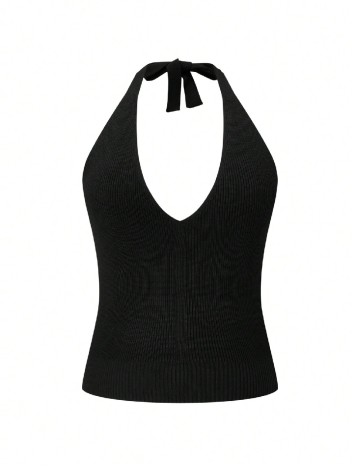 Top SHEIN CURVE, negru