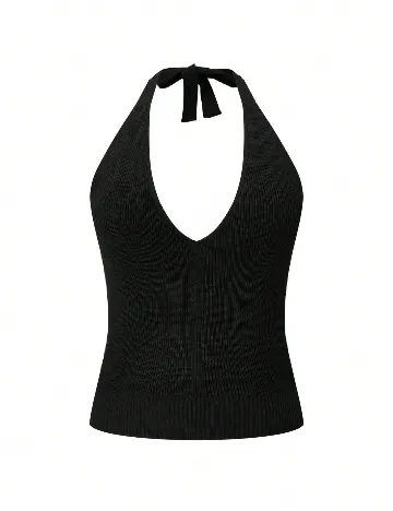 Top SHEIN CURVE, negru