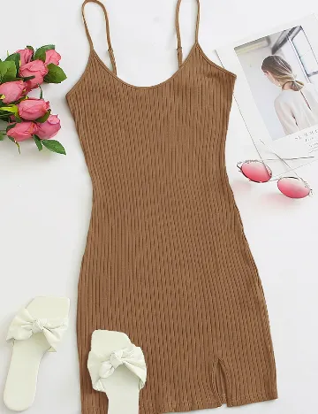 Rochie scurta SHEIN, maro