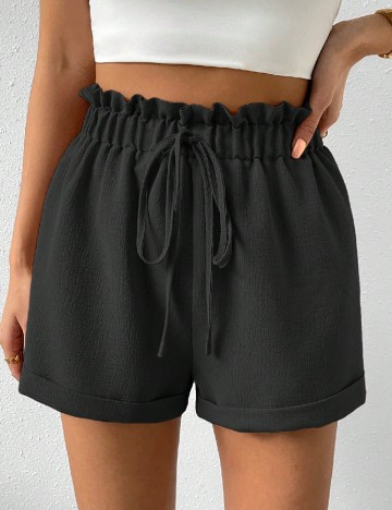 Pantaloni scurti SHEIN, negru