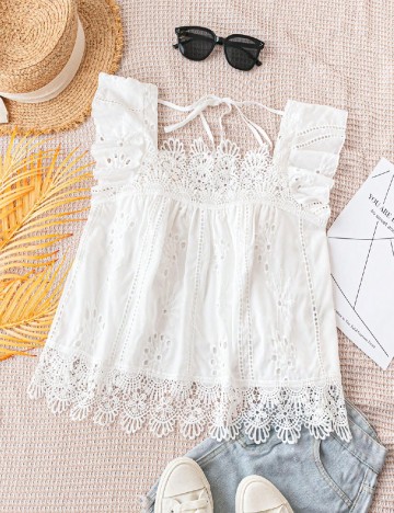 Top SHEIN, alb