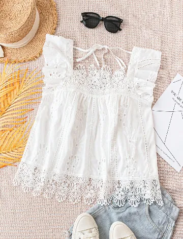 Top SHEIN, alb