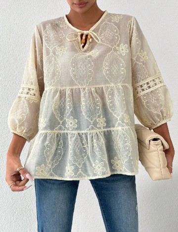 Bluza Delvinss, crem