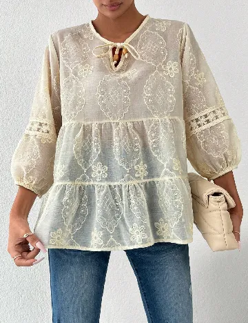 Bluza Delvinss, crem