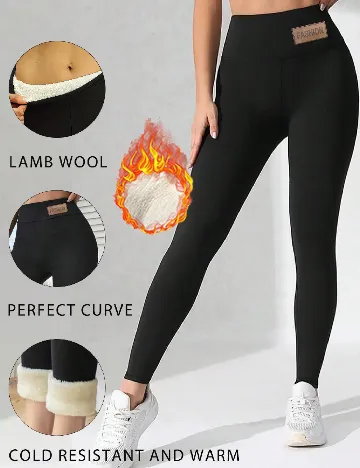 Colanti termici SHEIN, negru