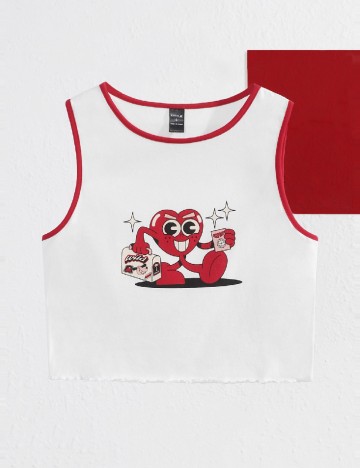 Top SHEIN, alb