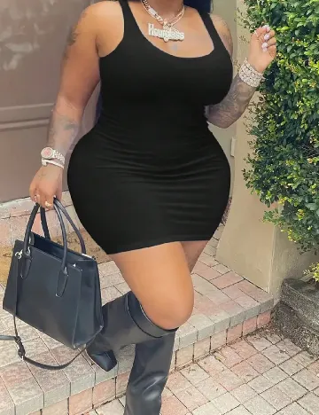 Rochie scurta SHEIN CURVE, negru