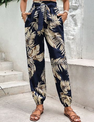 Pantaloni SHEIN, bleumarin