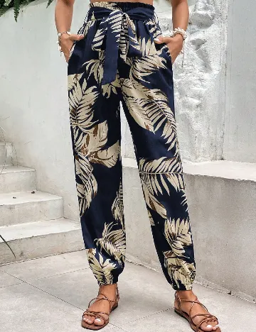 Pantaloni SHEIN, bleumarin