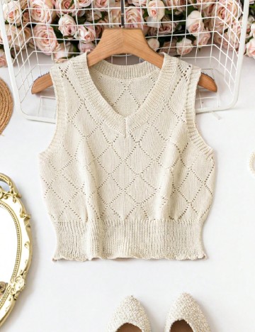 Top SHEIN CURVE, crem