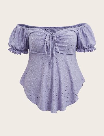 Bluza SHEIN CURVE, mov