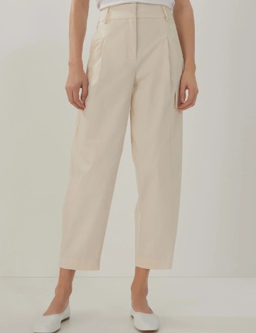 Pantaloni Someday, ecru