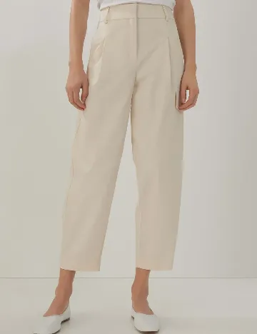 Pantaloni Someday, ecru