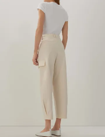 Pantaloni Someday, ecru