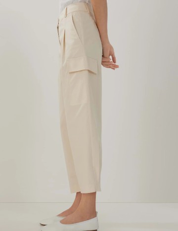 Pantaloni Someday, ecru