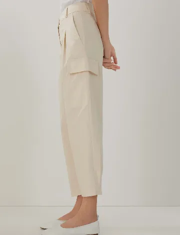 Pantaloni Someday, ecru