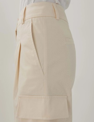 Pantaloni Someday, ecru