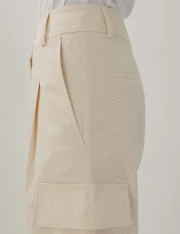 Pantaloni Someday, ecru