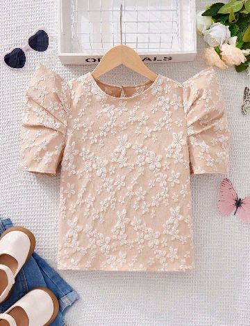 Bluza Shein Kids, crem