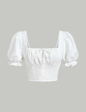 Top SHEIN, alb