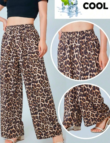 Pantaloni SHEIN CURVE, animal print