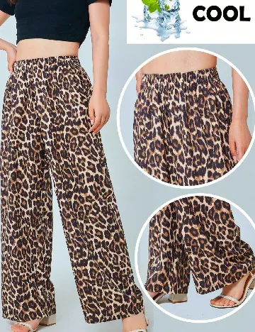 Pantaloni SHEIN CURVE, animal print