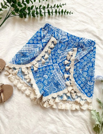 Pantaloni scurti SHEIN, albastru