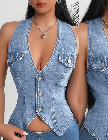 Top SHEIN, albastru