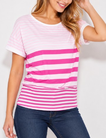 Tricou Intimissimi, alb/roz