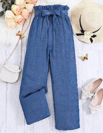 Pantaloni Shein Kids, albastru