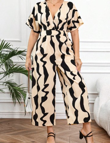 Salopeta SHEIN CURVE, crem
