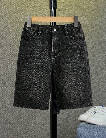 Pantaloni scurti Shein Kids, negru
