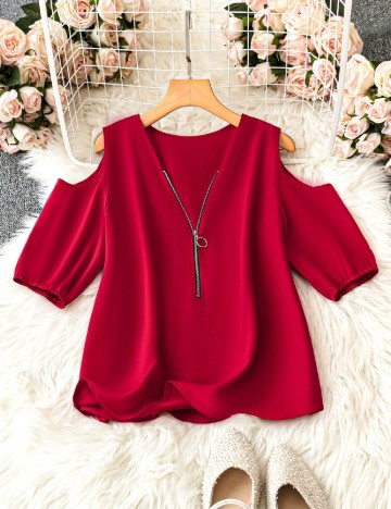 Bluza SHEIN, rosu