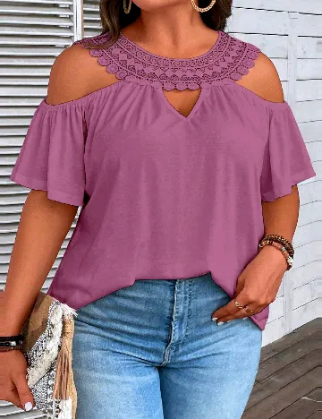 Bluza SHEIN CURVE, mov