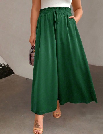 Pantaloni SHEIN CURVE, verde