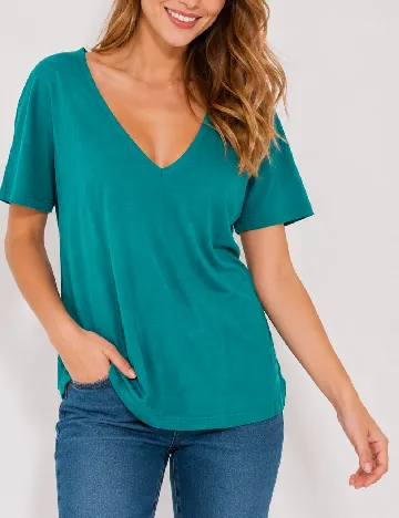 Tricou Intimissimi, turcoaz