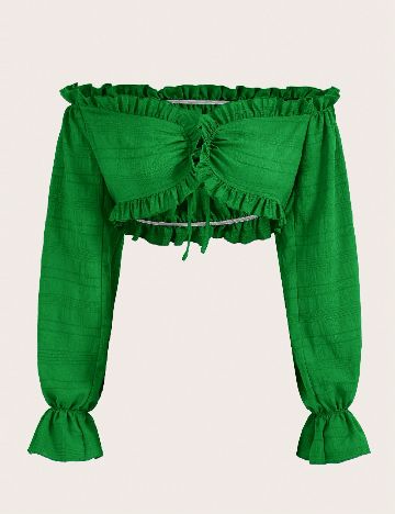 Top SHEIN, verde