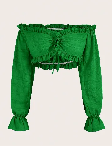 Top SHEIN, verde