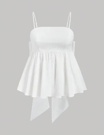 Top SHEIN CURVE, alb