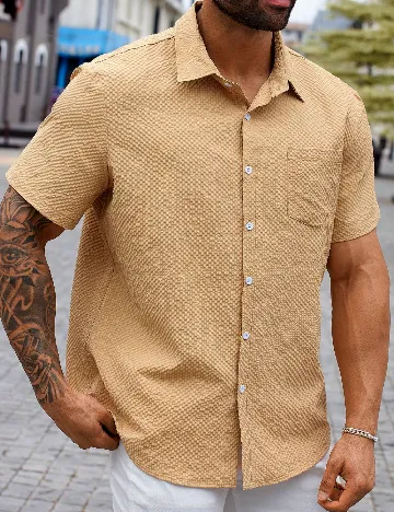 Camasa SHEIN Plus Size Men, maro